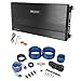 Package: MB Quart DA1-1200.2 1200 Watt RMS 2 Channel Class D Car Audio Discus Amplifier + Rockville RWK41 4 Gauge 2 Channel Complete Wire Kit With RCA Cables