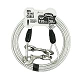 Petest 30ft Reflective Tie-Out Cable for Heavy Dogs Up to 125 Pounds