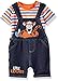 Disney Baby Boys' 2 Piece Tigger Shortall Set, Orange, 12m
