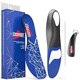Plantar Fasciitis Arch Support Shoe Inserts Women & Men – Insoles For Men & Women- Orthotics Inserts For Flat Feet Foot & High Arch - Athletic Running Insoles Men - Work boots Insoles For Men blue