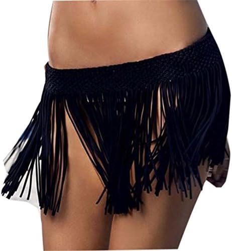 SZHEM Womens Fringe Crochet Tassel Beachwear Bikini Skirt Swimsuit Cover up