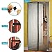 YINXN Reinforced Magnetic Screen Door with Lightweight Mesh Curtain Full Frame Velcro Ultra Seal Magnets Shut Automatically Fits Door Up to 39 x 83-inch Max