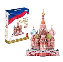CubicFun MC093h St. Basil's Cathedral 3d Puzzle, 214 Pieces
