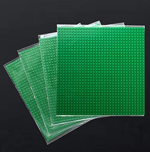 Sawaruita Classic Baseplates Building Base Plates- 10 x 10 in Building Mat Bricks Compatible All with Major Brands -Pack of 6 Multicolored