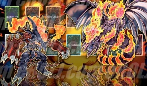 Amazon Abcdeplaymat1787 Lodt En005 ヴォルカニック クイーン Volcanics 2 カスタム プレイマット 遊戯王 英語版 トレカ 通販