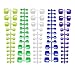 120pcs 5 sets 5 Colors Styles Exclusive Nails Collections Colorful False Toe Nails Tips