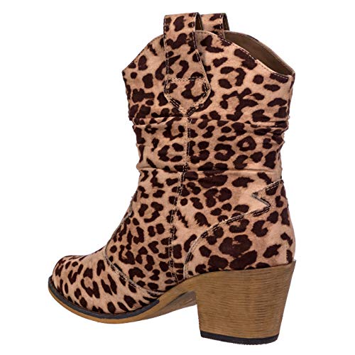 Charles Albert Women's Modern Western Cowboy Distressed Boot with Pull