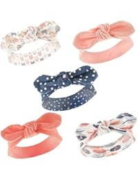 Hudson Baby Unisex Cotton and Synthetic Headbands, Feathers, 0-24 Months