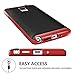 Galaxy Note 3 Case, Coolden Ultra Exact Fit Defender Shield Soft Interior Galaxy Note 3 Hard Case Non-slip Grip Cover Slim Rugged Flexible Armor for Galaxy Note 3 - Red