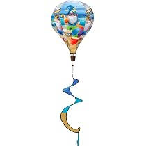 Amazon.com: Gnome Sweet Gnome Spring Hot Air Balloon Wind Twister ...