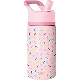 Simple Modern Kids Summit Water Bottle with Straw Lid | 14oz Stainless Steel Cup Insulated Tumbler for Toddlers, School | Confetti