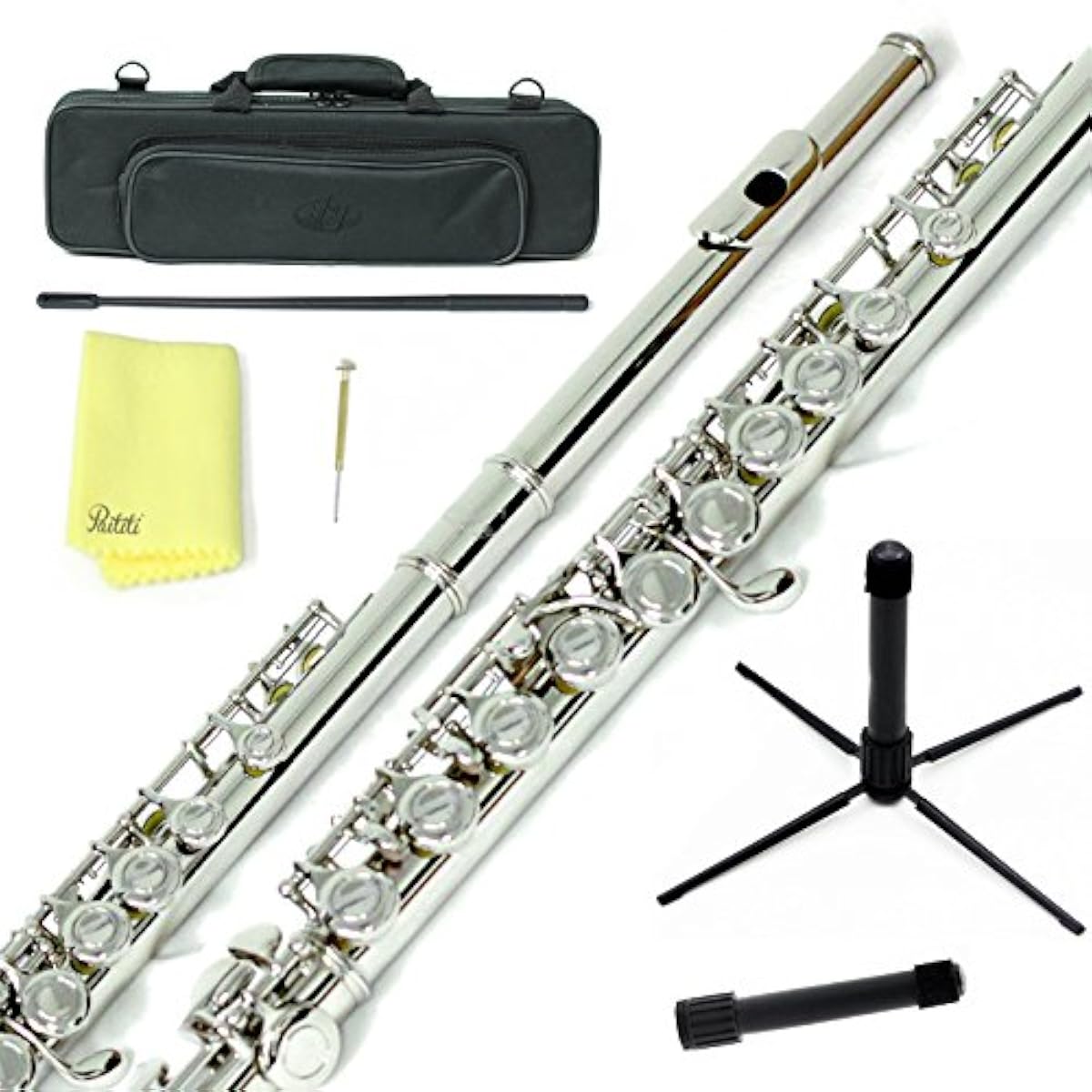 [해외] Plated Silver Keys Closed Hole C Flute 클로즈드 홀 C 플룻 Sky사 nickel병행수입