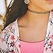 Madholly 36 Pieces Tattoo Choker Necklace Set - Stretch Elastic Gothic Tattoo Henna Choker Necklace with Assorted Colors