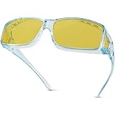Night Driving Glasses for Men Women Fit Over Sunglasses Anti Glare Polarized HD Night Vision Glasses