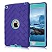 iPad Mini 4 Case, iPad A1538/A1550 Case, Hocase Rugged Shockproof Anti-Slip Hybrid Hard Shell+Silicone Rubber Bumper Protective Case for Apple iPad Mini 4th Generation 2015 - Purple/Teal
