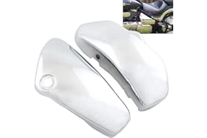 Silver Battery Side Cover Protection Guard Fairing Cover Compatible for Suzuki Boulevard Volusia C50 VL400 VL800 2005-2017
