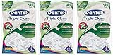 Dentek Floss Picks Triple Clean 90'S Bagged Mint (3 Pack)