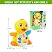 Jogotoll Dancing Duck Baby Toys, Musical Duck Light Walking Singing Educational Gift for Infant Toddlers Girls Boys Kids Yellow