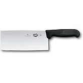 Victorinox Fibrox 7 in Chinese Cleaver - Swiss Made Butcher Chef Knife | Professional stainless steel classic utility knife with ergonomic non-slip handle. Versatile, durable and dishwasher safe
