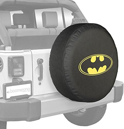 28" Batman Spare Tire Cover for Jeep Wrangler - Classic Logo - Made in The USA