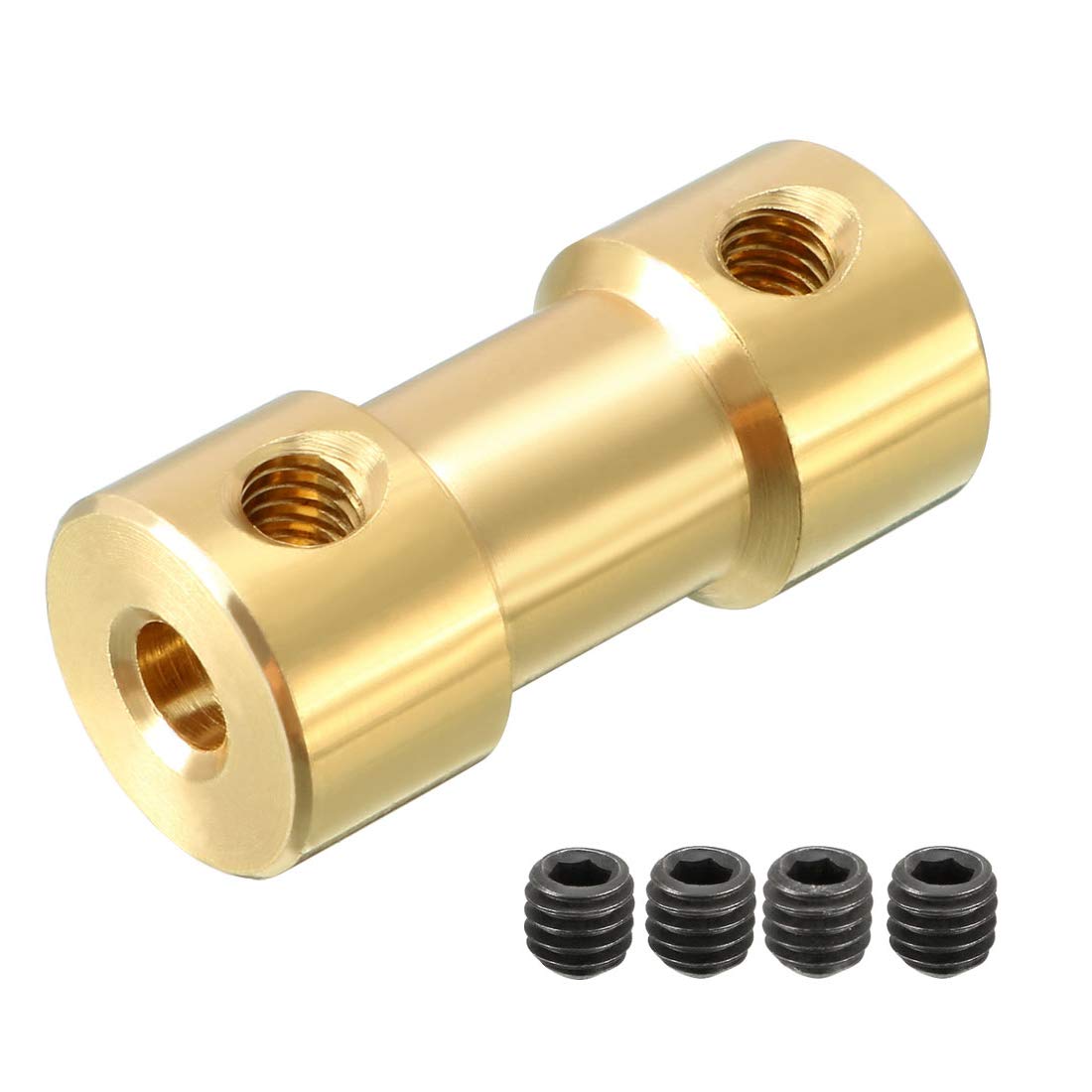 sourcing map Shaft Coupler 3mm x 3.17mm Connector Adapter for RC Airplane Boat Motor L20XD9 with Screws