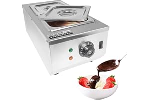 ALDKitchen Chocolate Melting Pot | Manual Control Chocolate Melter for Home or Bakery Use | 2 Tanks for 9 lb (4 kg) of Tempered Chocolate | 110V | 1kW