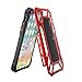 Element Case Roll Cage for iPhone Xs/X - Rugged Aluminum and Polycarbonate Dual-Layer Protective Case with High Impact Resistant, Detachable Front Screen Guard, Supports Wireless Charging - Red