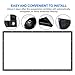 84 Inch Portable Projector Screen, FLOVEA 16:9 Foldable Outdoor Front Movie Screen, Lightweight, Folding Movie Screen for Camping/Home Theater/Education/Office Presentation