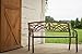 Leigh Country Fleur De Lis Metal Bench