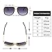 Dollger Oversized Square Aviator Sunglasses for Men Pilot Shades Gold Frame Retro Sun Glasses