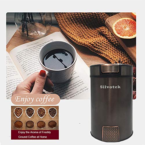 Elektrische Kaffeemühle - 200W Kaffeemühle Edelstahl Elektrische mit 70g Kapazität,Lebensmittelqualität… – Bild 8