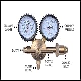 MOD Complete MDC99001 Nitrogen Regulator with 0-800 PSI Delivery Pressure, CGA580 Inlet Connection and 1/4-Inch Male Flare Outlet Connection Durable Brass Accurate & Dependable