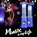 SoundSOUL Dancing Water Speakers LED Speakers Water Fountain Speakers Mini Music Amplifier(6 Colored LED Lights,Dual 3W Speakers,perfect Birthday/Thanksgiving /Christmas Gift for your family) - Blue