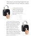 Fingerprint Padlock, Alloet Waterproof Keyless Anti-Theft Padlock, Suitable for Door, Cabinet, Backpack, Cargo, Bike, Luggage, Support USB Charging