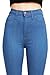 Vibrant Women's Juniors Bell Bottom High Waist Fitted Denim Jeans,Classic Denim,11