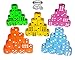 Vivorr Premium Dice Set of 50 Pieces, 5 Colors, 10 of Each Color, 16mm, D6, c/w Velvet Carry Bag/Pouch, Perfect for: Tenzi, Farkle, Yahtzee, Bunco, Board Games, Casino or Teaching Math. Ideal Gift.