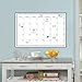 WallPops WPE0447 Large Monthly Dry Erase Calendar Decal, White & Off-White