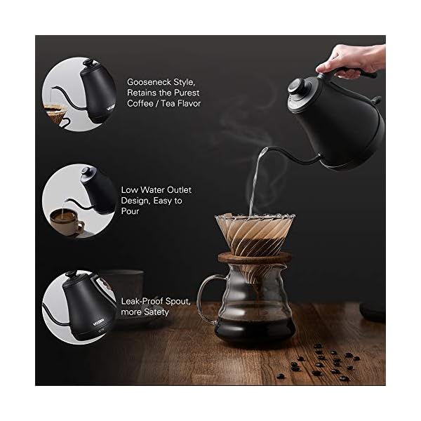 Electric Kettle, VOSEN Gooseneck Kettle, Pour Over Coffee Kettle & Tea