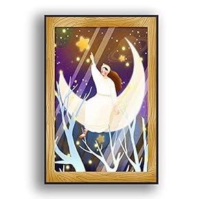 Framed Canvas Wall Art for Living Room, Bedroom Flow in The Dream Canvas Prints for Modern Home Decoration Ready to Hang - 16"x24" inches