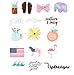 The Carefree Bee - 20 Preppy Southern Sorority Stickers for Water Bottles, Laptops (Series 5)