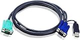 ATEN 2L-5201U USB KVM Cable 1.2m for CS1708 Switch - HDB to SPHD Console view 3