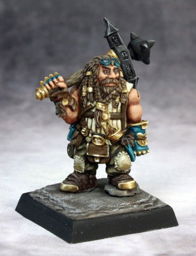 Reaper Miniatures 60122 Pathfinder Series Cheiton, Dwarf Hero Miniature
