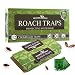 Greener Mindset 12 Pack Cockroach Traps with Bait Included - Premium Glue Trap - Eco-Friendly - Non-Toxic - Chemical Free - Spiders Ants Roach Killer