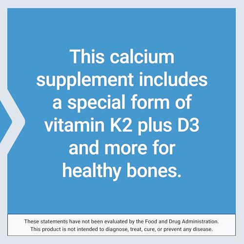 Life Extension Bone Restore Elite Calcium Supplement with Super Potent K2, Calcium, Vitamin D3, Magnesium, Boron, zinc, Vitamin K2, for Bone Health, Gluten-Free, Non-GMO, 120 Capsules