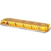 Whelen Engineering Century Series Super-LED Mini Lightbar - Professional-Grade 360&deg; Warning Light - 23" Permanent Mount - Amber LED with Clear Dome - SAE J845 Class I Certified