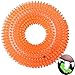 Dog Chew Toys Indestructible Aggressive Chewers Large Breed Squeak Toys (Orange)