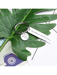 ecobuty You Make A Difference - Llavero con texto en inglés "Thank You"
