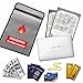 Fireproof Money Bag Water Resistant Document Bag,Security Document Pouch Non Itchy Fire Safety Bag for Skin and Values