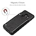 MMHUO Galaxy S9 Wallet Case, Premium PU Leather Galaxy S9 Case with Credit Card Holder Double Magnetic Buttons Flip Shockproof Protective Cover Samsung Galaxy S9 5.8 Inch (2018) - Black