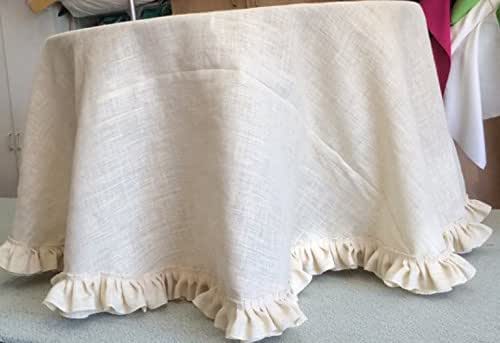 Amazon Com Burlap Tablecloth 120 Round Floor Length Table With